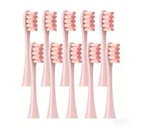 Lot de 10 brossettes compatibles avec Oclean Flow X Pro Z1 F1 Rose | Têtes de brosse à dents de rechange pour brosse à dents sonique, pour soins dentaires, hygiène bucco-dentaire, douce et douce