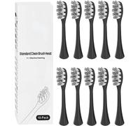 Lot De 10 Brossettes De Rechange, Compatibles Avec Les Brosses À Dents Électriques Wondersmile Wondersmile Wondersmile, Noires[Z880]