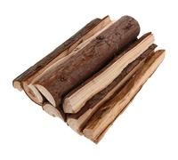 Lot de 10 Bûches Décoratives en Bois Rustique, Marron | Rondins à Couper et Disposer, Ambiance Foyer Réaliste, Usage Jardin Extérieur et Brasero, Décor Intérieur