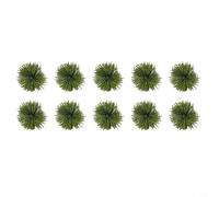 Lot de 10 buissons artificiels vert foncé de 3 cm de haut pour modélisme ferroviaire, jardin, terrasse, allée, décoration extérieure et intérieure