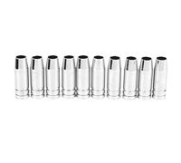 Lot de 10 buses à gaz MAG MIG pour brûleur MB15 MB14 NW, buse de torche de soudage 15AK, buse conique avec diamètre intérieur de 12 mm, buses en cuivre plaqué pour Binzel 15AK
