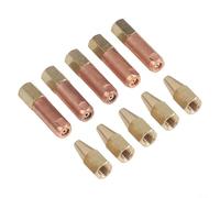 Lot de 10 buses de brasage au gaz propane acétylène H01-2 pour soudage à l'oxygène, avec filetage M6 x 1, compatible avec chalumeau oxy-propane H01-2
