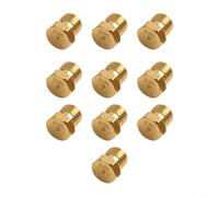 Lot de 10 buses de brûleur en laiton M6 x 0,75 pour basse pression pour injecteurs de gaz propane GPL - Pièces de rechange pour chauffe-eau et tables de cuisson