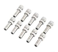 Lot de 10 buses de brumisation en cuivre de 6 mm avec connexion rapide pour systèmes d'irrigation de jardin et de refroidissement par brume (0,3 mm)