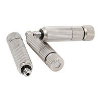 Lot de 10 buses de brumisation en laiton, kit de buse de système de refroidissement haute pression avec filetage de 0,1 à 0,5 mm pour refroidissement par brume extérieure