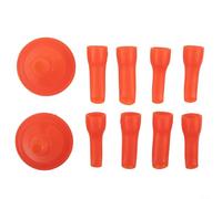 Lot de 10 buses de calfeutrage pour colle en verre pour utilisation domestique et construction - Buses en plastique avec bec de canard - Design à tirer vers l'arrière et pousser vers l'avant pour