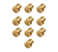 Lot de 10 buses de gaz en laiton basse pression M6 x 0,75 pour propane pour brûleur GPL Kit de conversion d'injecteur de chauffe-eau