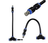 Lot de 10 Buses de pulvérisation en Laiton à Connexion Rapide de 8 mm, Tuyau à Flexion Libre de 7,8 Pouces, raccord Rapide en T 8-8-8 mm (Taille : Orifice de buse 0,8 mm)