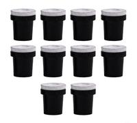 Lot de 10 buses de sablage avec ouvertures de 2/2,5/3/3,5/4,5 mm pour réservoir de pression de 5 gallons, inserts en céramique résistants à l'usure en design fendu noir et blanc pour un jet précis et