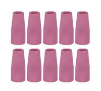 Lot de 10 buses de soudage en céramique pour soudeur MIG et TIG, matériau en faïence résistant à la chaleur, compatible avec les torches -300 A/500 A (16 x 60 mm)