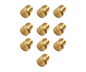 Lot de 10 buses en laiton M6 0,75 pour systèmes d'injection de propane compatibles avec les cuisinières à gaz standard et les installations de chauffe-eau
