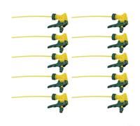 Lot de 10 buses en plastique pour flacon pulvérisateur | Brume réglable à brume, lot de 10, construction en plastique durable, design facile à remplacer, essentiel pour le nettoyage