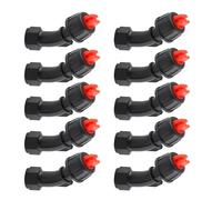 Lot de 10 buses pulvérisées précises et économes en énergie, accessoires électriques pour protection des cultures, jardinage, irrigation, buses résistantes à l'acide