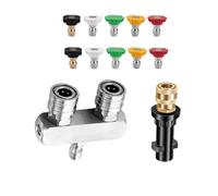Lot de 10 buses turbo pour nettoyeur haute pression - Raccord rapide de 6,35 mm - Adaptateur de buse turbo pour nettoyeur haute pression Kärcher K2 K3 K4 K5 K6 K7