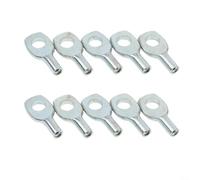 Lot de 10 butées de boule de câble en acier pour équipement de fitness, accessoires de joint de port de câble métallique, pièces de rechange pour poulie de câble de gym, kit de réparation (4,5 mm)
