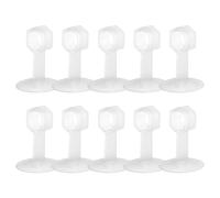Lot de 10 butées de porte en silicone transparent sans perçage, protection murale adhésive pour la maison, le bureau, butées de porte amovibles