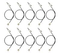Lot de 10 câbles à clip en métal pour tester l'électricité pour les cours de physique et les projets de laboratoire scolaire