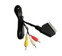 Lot de 10 câbles audio/vidéo péritel AV de 1,8 m for NES, NES RGB, prise péritel for câble vidéo RCA for NES, FC