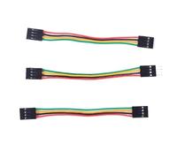 Lot de 10 câbles de test au pas de 2,54 mm for platine d'expérimentation (connecteurs mâles et femelles) - Bricolage électronique(M to M,LENGTH 20CM_9PIN 10PCS)