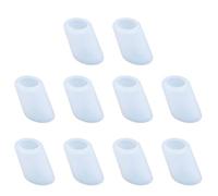 Lot de 10 cache-becs en silicone blanc | Le bec verseur flexible en silicone offre une étanchéité parfaite pour les déversements et garde les becs verseurs propres