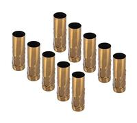 Lot De 10 Cache-Bougies En Métal E14, Tube En Métal Pour Support De Lampe, Support De Lampe, Accessoires D'Éclairage, Bougeoirs, Base De Lustre (Bronze Doré)