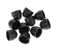 Lot de 10 cache-écrous en plastique noir (M4 7 x 8,5 mm)