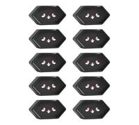 Lot de 10 cache-prises à l'épreuve des enfants pour prise de courant Brésil, Chili, Italie, standard, en silicone souple, protection internationale pour prise de courant