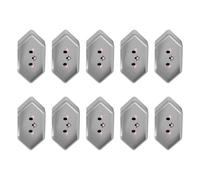 Lot de 10 cache-prises à l'épreuve des enfants pour prise de courant Brésil, Chili, Italie, standard, en silicone souple, protection internationale pour prise de courant