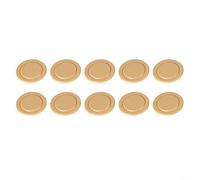 Lot de 10 cache-trous de parapluie, 1/10/15 anneaux et capuchons en plastique marron pour découpe de table de 5,1 cm stabilise le mât de parasol et les meubles de terrasse en verre de 5 à 6 mm