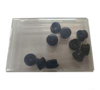 Lot de 10 cache-vis en plastique noir M10 pour casque Riddell Speedflex - Bouchon de valve résistant aux chocs pour fixation d'équipements de sécurité sportive et utilisation industrielle