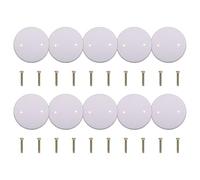 Lot de 10 caches circulaires de plafond - Plaque plate ronde - Pour boîte électrique - Plaques de couverture durables - Plaque plate