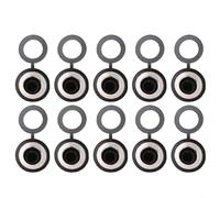 Lot de 10 caches étanches en caoutchouc pour interrupteur à bascule, résistance de 12 mm, convient pour arbre d'interrupteur à bascule, hauteur 24 mm, tension maximale 220 V