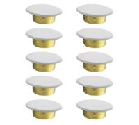 Lot de 10 caches pour arroseurs - Plaque de couvercle - Rosace intérieure - Flamme décorative - Couvre-tuyaux - Arroseur dissimulé