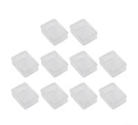 Lot de 10 caches rectangulaires imperméables et transparents pour interrupteurs standard avec découpe de 19 mm x 13 mm, protection en silicone contre la poussière et l'eau