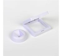 Lot de 10 cadres flottants 3D pour bijoux, bagues, pièces de monnaie, film transparent, réutilisable, rangement polyvalent pour objets de collection et objets de valeur (blanc)