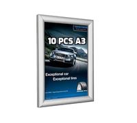 Lot de 10 Cadres Snap d'Affichage Photo Pliables A3 avec système de clic clac clipser