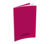 Lot de 10 Cahier Classique PP piqué 17x22, 48p./24 feuilles 90g/m², Séyès, coloris rose