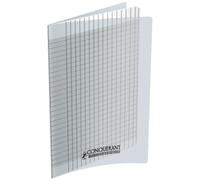 Lot de 10 Cahier Classique PP piqué 24x32, 96p./48 feuilles 90g/m², Séyès 2,5mm agrandi 20% (cahier pour déficients visuels), incolore