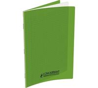 Lot de 10 Cahier Classique PP piqué A4, 48p./24 feuilles 90g/m², Séyès, coloris vert