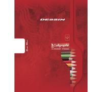 Lot de 10 Cahier Dessin Ligne 7000 17x22, 32p./16 feuilles 120 g/m² piquées, uni