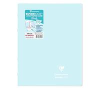 Lot de 10 Cahier Kover Book Blush 24x32, 96p./48 feuilles 90 g/m² piquées, couv. bleu givré/corail, Séyès