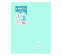 Lot de 10 Cahier Kover Book Blush 24x32, 96p./48 feuilles 90 g/m² piquées, couv. menthe à l'eau/rose poudré, Séyès