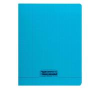 Lot de 10 Cahiers Couverture Polypro Piqué 17x22cm 96 pages Séyès 90 g Bleu