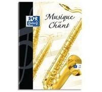 Lot de 10 Cahiers de musique ESSENTIAL piqûre, 24 pages, Seyès + 24 pages portées, Format 24 x 32 cm. Couverture carte G