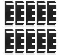 Lot de 10 cales de charnière de porte, 10,2 cm de longueur, 0,1 cm d'épaisseur pour kit de réparation de charnière de porte (style A)