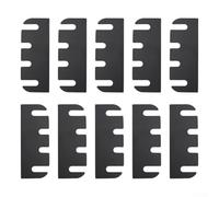 Lot de 10 cales de charnière de porte pour kit de réparation de porte de 10,2 cm pour fixer les espaces de porte et aligner les portes avec coins à rayon standard