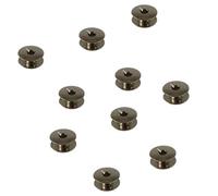 Lot de 10 canettes pour machines à coudre Alfa, Alfamatic, Rotomatic et Alfa Eibar et Electronic métalliques. La Canilla
