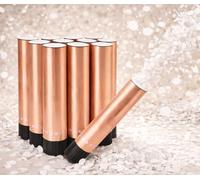 Lot de 10 canons à confettis blancs de 21 cm, faciles et sûrs à utiliser, convient pour l'obtention d'un diplôme, un mariage, un anniversaire, une fête prénatale, pour l'intérieur et l'extérieur