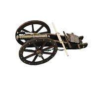 Lot de 10 canons de bateau à voile vintage en alliage de zinc, chariot de stratification en tilleul et accessoire en métal, pièces de détails maritimes pour la fabrication de modèles de voile, cadeau