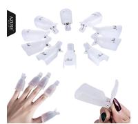 Lot de 10 Cap clips pour enlever le vernis à ongles gel UV - AZURE